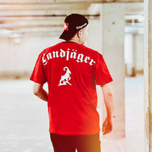 Carica l&#39;immagine nel visualizzatore di Gallery, Spezial Oversize T-Shirt Rot mit Text Landjäger
