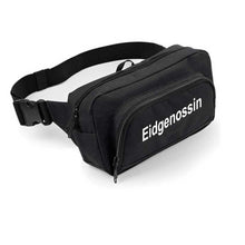 Load image into Gallery viewer, Bauchtasche Organiser 2.0, Schwarz mit Text Eidgenossin
