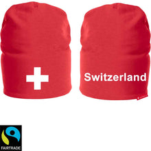 Load image into Gallery viewer, Beanie Rot mit Schweizerkreuz, Switzerland
