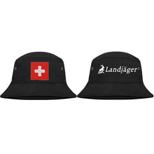 Load image into Gallery viewer, Bucket hat Swiss cross
