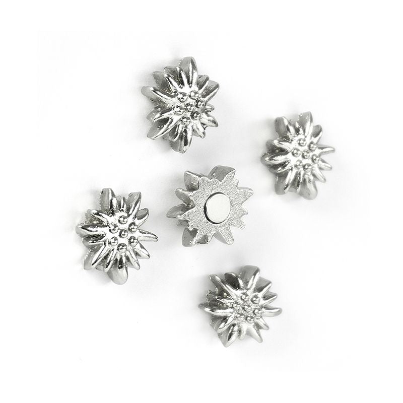 Edelweiss Magnet silber