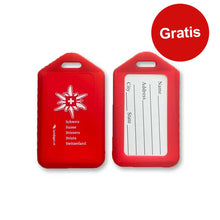 Charger l&#39;image dans la galerie, Gratis Gepäcketikette Edelweiss mit Schweizerkreuz
