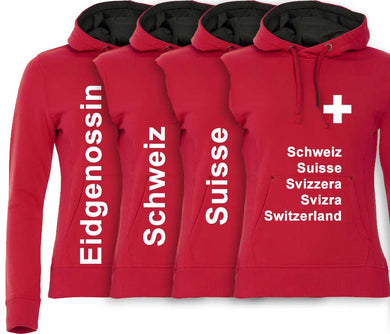 Hoodie femme Croix suisse 2.0