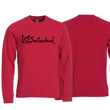 Charger l&#39;image dans la galerie, Pullover Rot, I Love Switzerland
