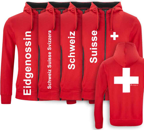 Kapuzenjacke Damen Schweizerkreuz 2.0