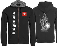 Load image into Gallery viewer, Hooded Jacket Unisex Helvetia Black Edition
