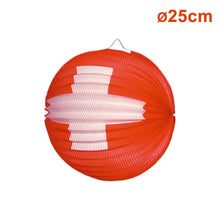 Load image into Gallery viewer, Lampion rund Schweizerkreuz ø 25 cm
