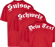 Carica l&#39;immagine nel visualizzatore di Gallery, Spezial Oversize T-Shirt Rot mit Text
