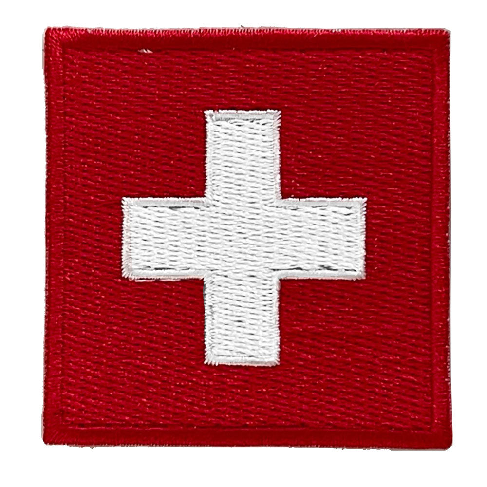 Fabric sticker Swiss cross 6x6cm