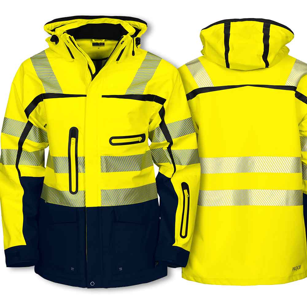 Projob Wind- & Wasserdichter 3-Lagen Hardshell Parka Klasse 3/2