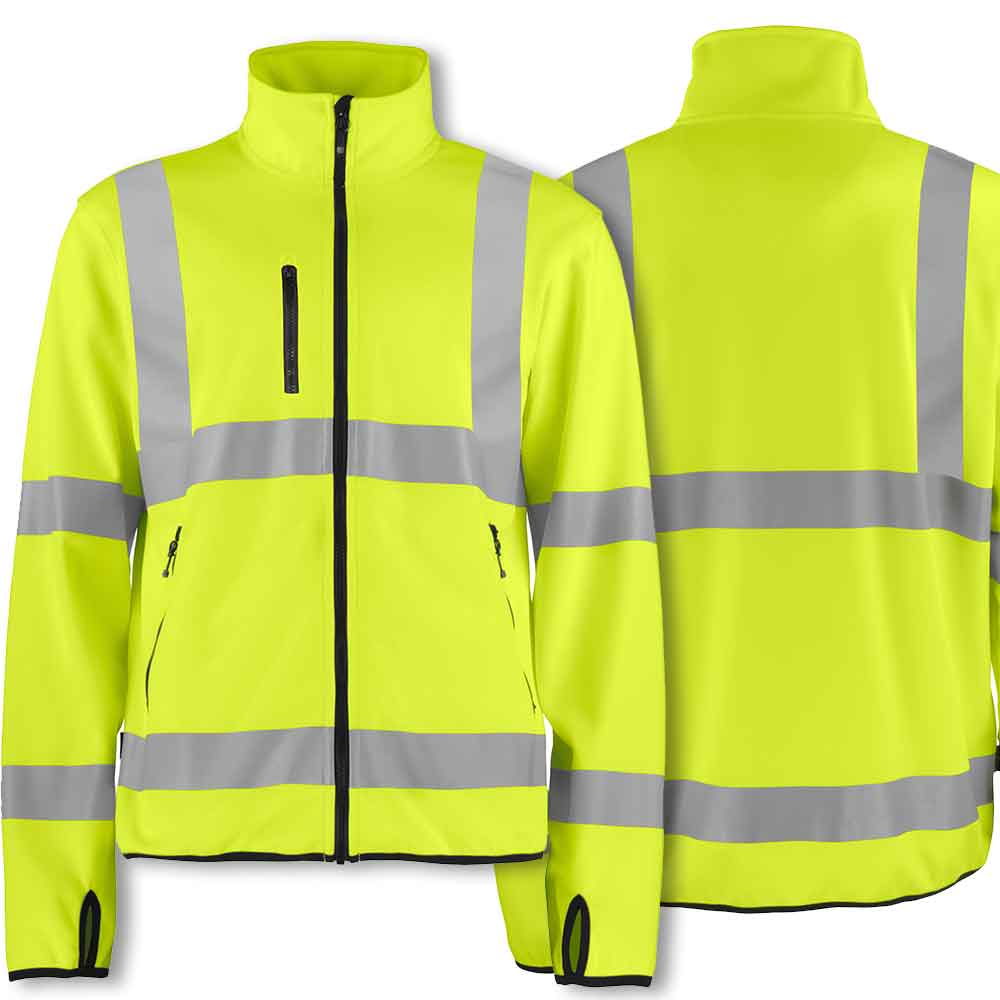 Projob leichte Warnschutz Softshell Jacke Klasse 3