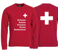 Carica l&#39;immagine nel visualizzatore di Gallery, Pullover mit Schweizerkreuz und Pass Design
