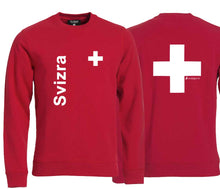 Carica l&#39;immagine nel visualizzatore di Gallery, Pullover mit Schweizerkreuz und Text Svizra
