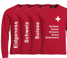 Carica l&#39;immagine nel visualizzatore di Gallery, Pullover mit Schweizerkreuz und Text
