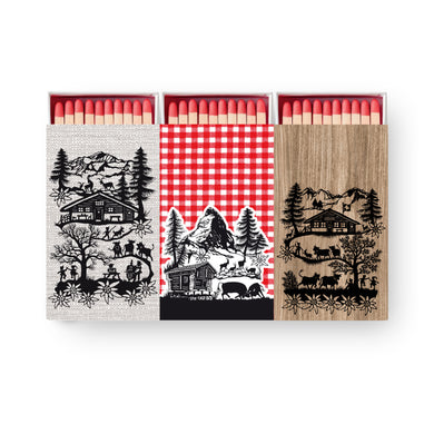 Set di 3 fiammiferi SWISS TRADITION