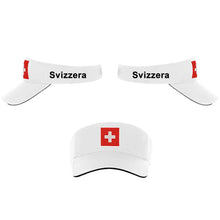 Carica l&#39;immagine nel visualizzatore di Gallery, Schirmmütze / Cap Weiss mit Schweizerkreuz, Text Svizzera
