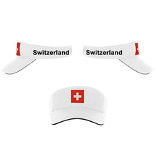 Charger l&#39;image dans la galerie, Schirmmütze / Cap Weiss mit Schweizerkreuz, Text Switzerland
