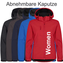 Lade das Bild in den Galerie-Viewer, Softshell (Kapuzen) Jacke Damen
