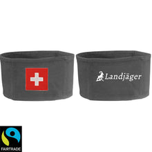 Load image into Gallery viewer, Stirnband Grau mit Schweizerkreuz, Landjäger
