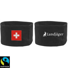 Load image into Gallery viewer, Stirnband Schwarz mit Schweizerkreuz, Landjäger
