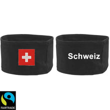 Load image into Gallery viewer, Stirnband Schwarz mit Schweizerkreuz, Schweiz
