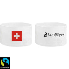 Load image into Gallery viewer, Stirnband Weiss mit Schweizerkreuz, Landjäger
