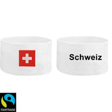 Load image into Gallery viewer, Stirnband Weiss mit Schweizerkreuz, Schweiz
