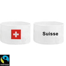 Load image into Gallery viewer, Stirnband Weiss mit Schweizerkreuz, Suisse
