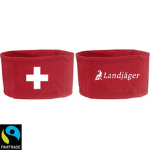 Load image into Gallery viewer, Stirnband Rot mit Schweizerkreuz, Landjäger
