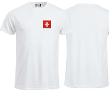 Charger l&#39;image dans la galerie, T-Shirt Weiss mit Schweizerkreuz
