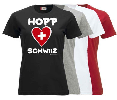 T-Shirt Damen Schweizer Herz