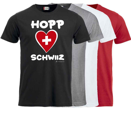 T-shirt Swiss heart