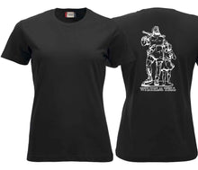 Charger l&#39;image dans la galerie, Damen T-Shirt Schwarz mit Wilhelm Tell
