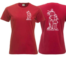 Carica l&#39;immagine nel visualizzatore di Gallery, Damen T-Shirt Rot mit Wilhelm Tell
