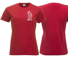 Carica l&#39;immagine nel visualizzatore di Gallery, Damen T-Shirt Rot mit Wilhelm Tell
