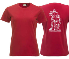 Carica l&#39;immagine nel visualizzatore di Gallery, Damen T-Shirt Rot mit Wilhelm Tell
