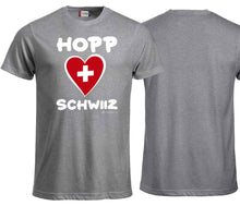 Load image into Gallery viewer, Ladies T-shirt Swiss heart
