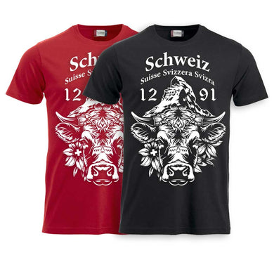 T-Shirt Schweizer Kuh & Matterhorn Kinder