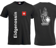 Charger l&#39;image dans la galerie, T-shirt unisexe Helvetia Black Edition
