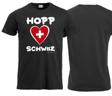 Load image into Gallery viewer, Ladies T-shirt Swiss heart
