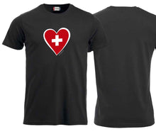 Load image into Gallery viewer, T-shirt Swiss heart
