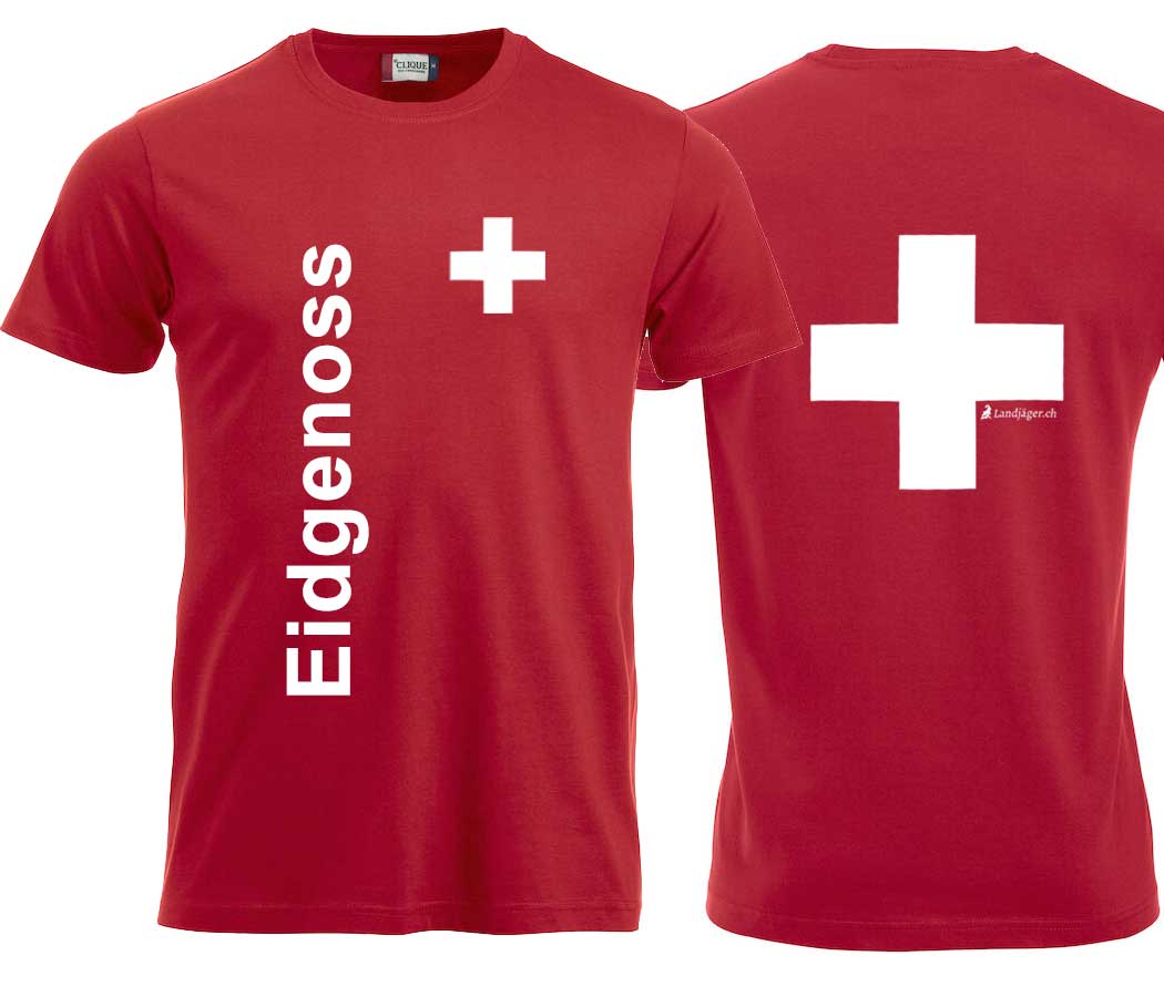 T-Shirt Schweizerkreuz mit Eidgenoss