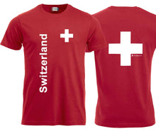 Load image into Gallery viewer, T-Shirt Schweizerkreuz mit Switzerland
