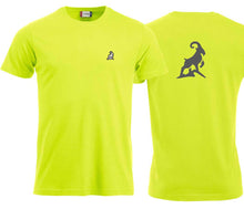Lade das Bild in den Galerie-Viewer, Premium T-Shirt Unisex Warnschutz Grün, Logo hinten
