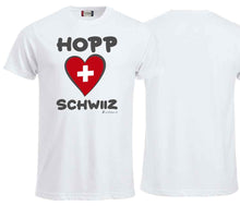 Load image into Gallery viewer, Ladies T-shirt Swiss heart
