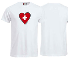 Load image into Gallery viewer, T-shirt Swiss heart
