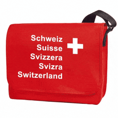 Schultertasche mit Schweizerkreuz