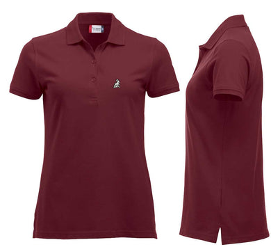 Premium Polo Femme Bordeaux