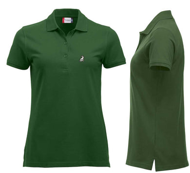 Premium Polo Femme Vert Bouteille