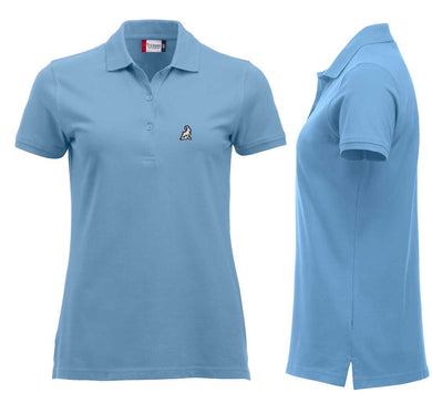 Premium Polo Femme Bleu clair